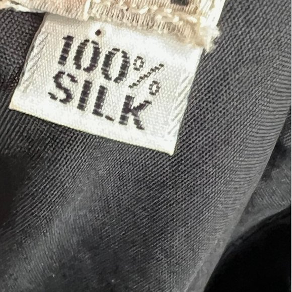 Vintage PATRA Black White Sequined Silk Top 8‎ - Picture 11 of 13